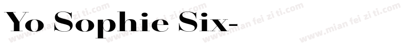 Yo Sophie Six字体转换